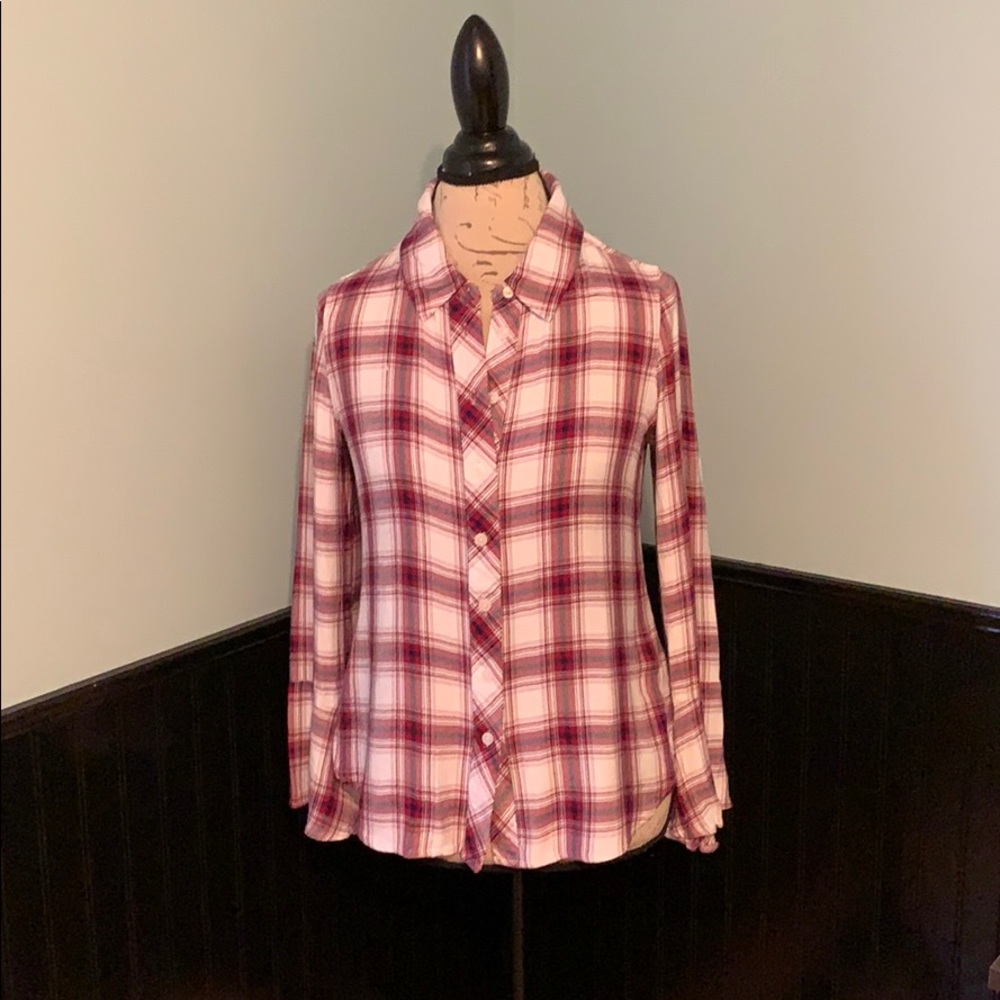 Draper James plaid button down